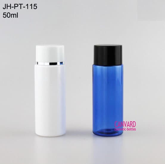 50ml PET cosmetic lotion bottle with screw ca